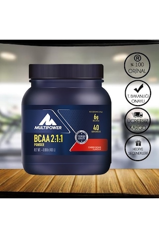 Multipower Bcaa Powder 2:1:1 400Gr Kiraz Aromalı + Hediyeli Multipower Bcaa Powder 2:1:1 400Gr Kiraz Aromalı + Hediyeli