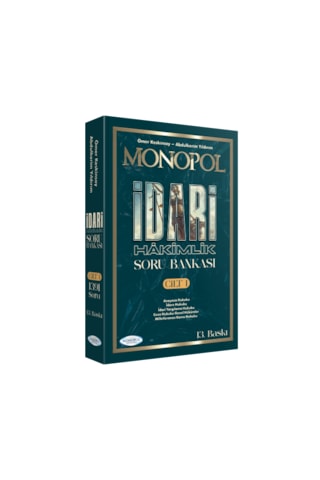 Monopol İdari Hâkimlik Açıklamalı Soru Bankası 13. Baskı