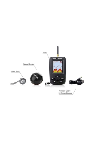 Ayrex Valkyrie Wireless Balık Bulucu Akıllı Sonar Teknolojisi Lcd Ekranlı Kablosuz Balık Tespit Cihazı