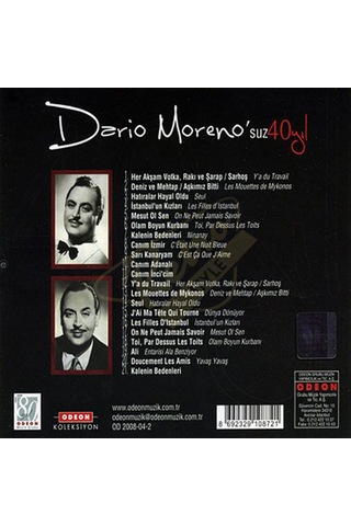 Darıo Moreno - Darıo Moreno'suz 40 Yıl - Sıfır. Cd