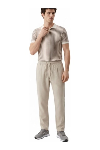 Regular Fit Erkek Pantolon Ekru