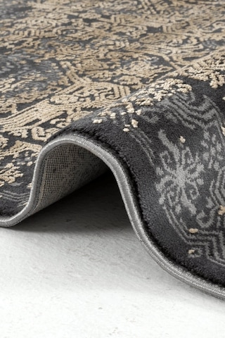Hoom Rugs Natural 1707 Siyah Sarı Klasik Salon Halısı