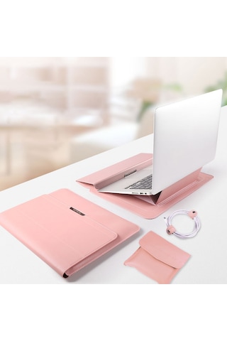 Maiyame 15" Pembe Altın Dijital Cihaz Çantası - Su Geçirmez, Çizik Dayanıklı, Döşeme + Bilek Destekli, Huawei Ve  Uyumlu, Taşınabilir Gül Altın