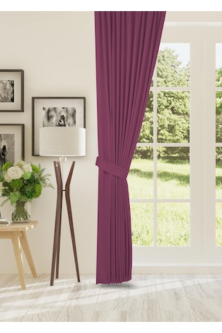 Cheap's Home Petek Dokulu Kadife Dokuma Sık 1 X 3 Pileli Fon Perde Gül Kurusu Gülkurusu
