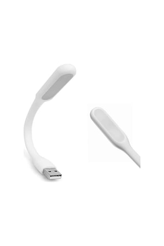 Usb Led Lamba 15cm Beyaz Renk Işık Portatif Taşınabilir Gece Lambası Masa Aydınlatma