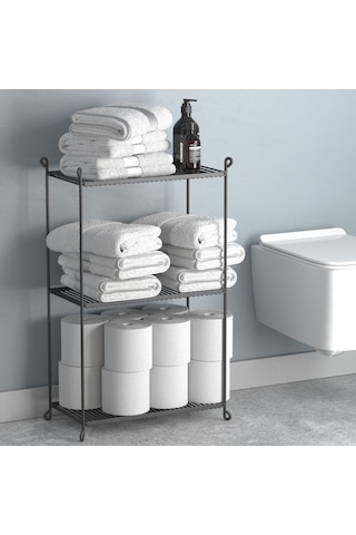 Teknotel Üç Katlı Metal Düzenleyici Ayakkabılık Havluluk Saksılık