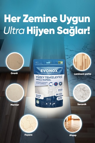 Clean Yüzey Temizleyici Akıllı Kapsül Beyaz Sabun Kokulu Tekli
