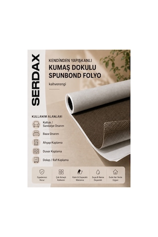 Kendinden Yapışkanlı Kumaş Dokulu Spunbond Folyo Koltuk-oto-baza-ahşap-metal-dolap-duvar Uygulamaları Kahverengi Kendinden Yapışkanlı Kumaş Dokulu Spunbond Folyo Koltuk-oto-baza-ahşap-metal-dolap-duvar Uygulamaları Kahverengi