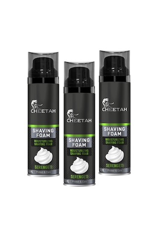 Cheetah Seregenti Erkek Tıraş Köpüğü 3 x 250 ML