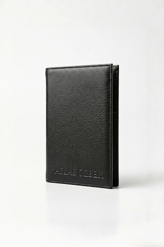 Vanilla Collection Kişiye Özel İsim Baskılı Hakiki Deri Pasaport Kılıfı Ve Seyahat Cüzdanı Siyah