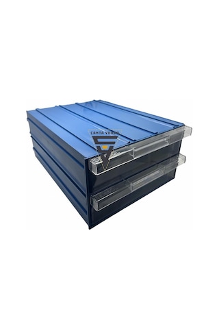 Sembol 512 Plastik Çift Çekmeceli Kutu 340x260x150mm 6 Adet