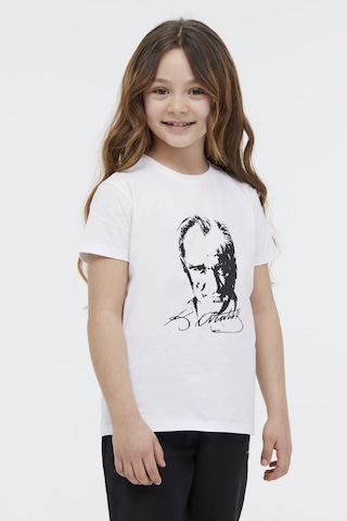 Lumberjack Ul 11ata01 4fx Beyaz Unisex Çocuk Kısa Kol T-shirt 000000000101924308