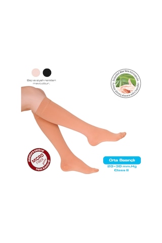 Variteks Diz Altı Varis Çorabı Kapalı Burun Orta Basınç 905