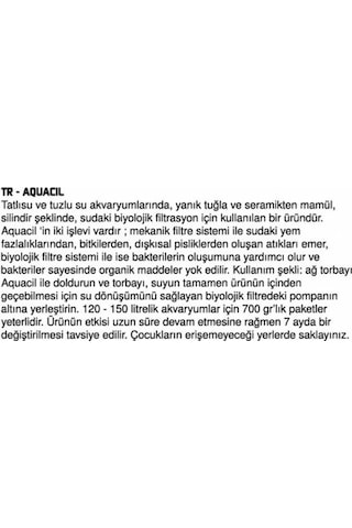 Prodac Aquacil 700 G Seramik Filtre Malzemesi