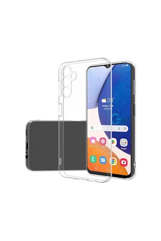 Samsung Uyumlu Galaxy A14 Kılıf Zore Süper Silikon Kapak Renksiz