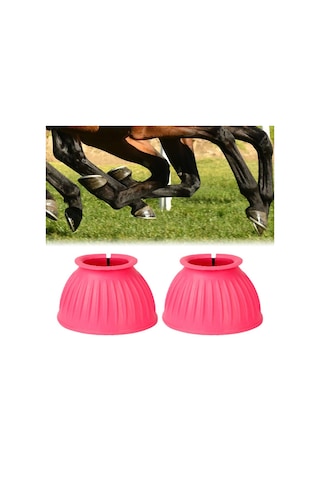 Homyl At Botları Binicilik Eğitim Için Kalın Kauçuk Toynak M Koyu Pembe