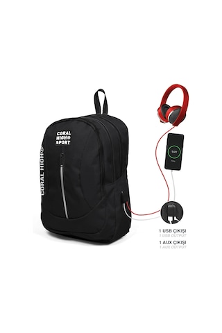 Coral High Sport Erkek Sırt Çantası Siyah