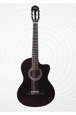 Cg-3901cf Klasik Gitar 4/4 Sap Ayarlı Kesik Kasa Full Set Kahverengi