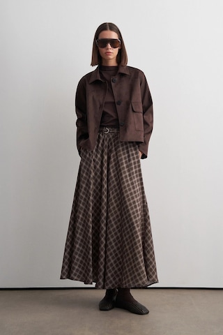 Kadriye Baştürk Süet Loa Ceket Kahve Kahverengi
