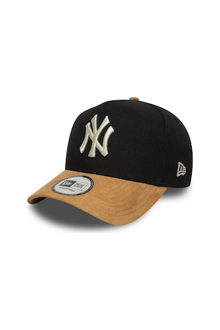 New Era New York Yankees Mlb Süet Vizör Siyah 9fprty Unisex E-çerçeve Ayarlanabilir Şapka-11607 Siyah