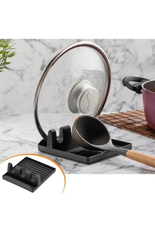 River World Kepçe ve Kaşık Altlığı Düzenleyici ve Tencere Kapağı Tutucusu Standı