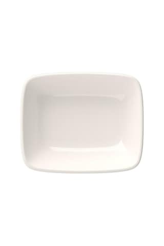 Tabak Evi Porselen Quadro Dikdörtgen Kayık Tabak 14x9,8cm Tekli Çok Renkli