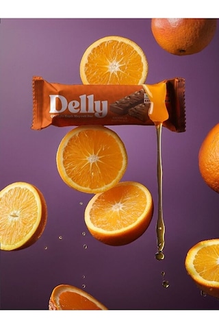 Delly Çikolata Kaplı Vegan Meyveli Bar Karışık Kutu 12 x 35 G