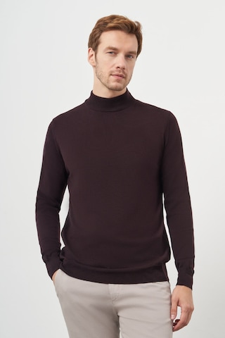 Morven Erkek Mor Basic Yarım Balıkçı Yaka Dynamic Fit Rahat Kesim Triko 26kc017001309 Mor Mor
