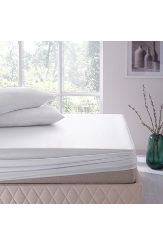 Yataş Bedding Eco Touch Sıvı Geçirmez Alez - 160 x 200 CM Beyaz