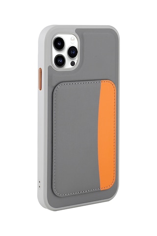 Nourthkiingdom Apple Uyumlu iPhone 11 Kılıf Kartlıklı Zore X-kart Silikon Kapak - Lacivert Lacivert