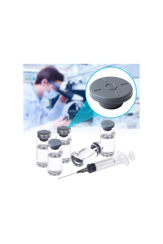 Borox Flakon Kauçuk Tıpa 20mm - Butil Tapa 100 Adet