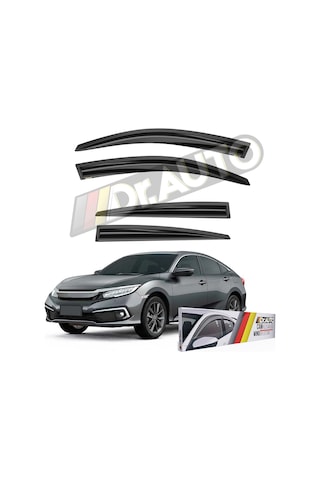 Honda Civic Fc5 2016-2022 Arası Cam Rüzgarlığı 4lü