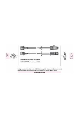 Buji- Kablosu Mercedes C 180 T 1800 1993-01-c 200 Kompr. 2000 1993-01-sprınter 214 Kasten 2300 1995-