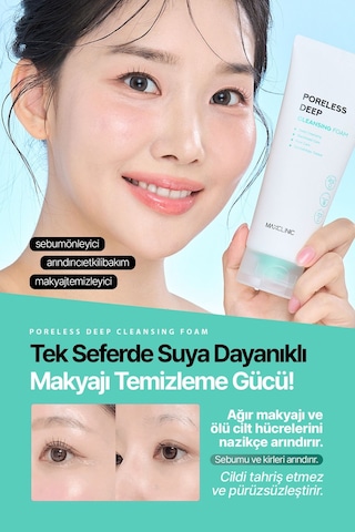 Maxclınıc Gözenek ve Siyah Nokta İçin Yüz Temizleme Köpüğü Maxclinic Poreless Deep Cleansing Foam