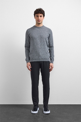 Back And Bond Gri Regular Fit Bisiklet Yaka Triko Kazak