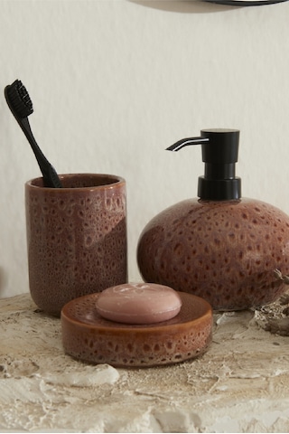 Karaca Home Olivia 3'lü Banyo Aksesuar Seti Mürdüm Mürdüm