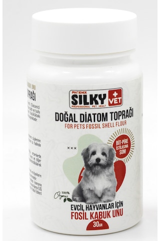 Silky Vet+ Köpek Bit Pire Parazit Engelleyici Doğal Diatom Toprağı 30 G