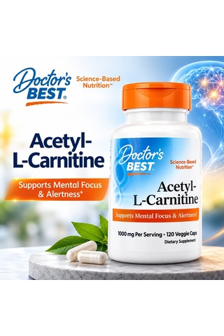 Doctor's Best Acetyl-l-carnitine Hcl 1000 Mg 120 Veggie Caps Diğer