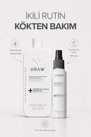 Biberiye & Amla Saç Seti Güçlendirici & Yenileyici Bakım