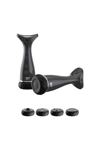 7go 7gmg4 Sıcak Kompresli Masaj Tabancası 4 Başlık, 4 Kademe, Sessiz & Derin Masaj, 1500mah Şarjlı Siyah