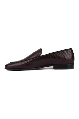 Shoetyle - Kahverengi Deri Tokalı Erkek Klasik Ayakkabı 250-2300-791-kahverengi