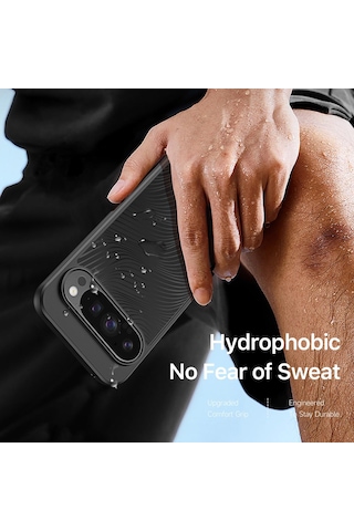 Google Pixel 10 Pro Xl Dux Ducıs Aimo Serisi Tpu Pc Buzlu Hissediyorum Telefon Kılıfı Siyah Siyah