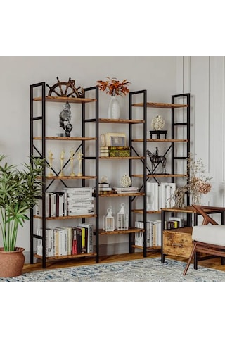 Halevia Metal Ahşap Maxi Kitaplık.
