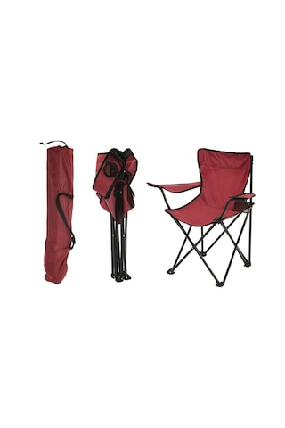Exent Rejisör Kamp Sandalyesi Katlanır Çantalı Piknik, Plaj, Balıkçı Sandalyesi-bordo Bordo