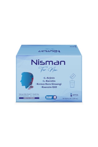 Nisman L-arjinin, L-karnitin, Kırmızı Kore Ginsengi Ve Koenzim Q10 Içeren Takviye Edici Gıda