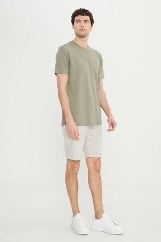 AC&Co / Altınyıldız Classics Erkek Hakı Pamuklu Slim Fit Dar Kesim Bisiklet Yaka Tişört Haki