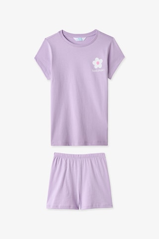 Penti  Lila Kız Çocuk Floral Whispers Pamuklu 2'li Pijama Takımı