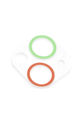 Mey İthalat iPhone Uyumlu 13 Mini Renkli Kamera Lens Koruma Cam - Yeşil-pembe