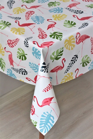 Astarlı Silinebilir Pvc Muşamba Masa Örtüsü Flamingo - 8094-1 001