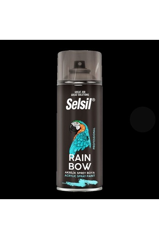 Siyah Mat Sprey Boya 400ml Çok Renkli